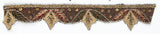 Patterned beaded Indian trim with Decorative Sari Border - Target Trim