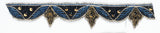 Patterned beaded Indian trim with Decorative Sari Border - Target Trim