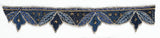 Patterned beaded Indian trim with Decorative Sari Border - Target Trim