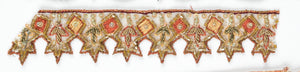 Orange/Green Star Shape Handcrafted Indian Trim - Target Trim