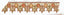 Star Shape Handcrafted Indian Trim 1.50