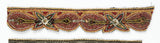 Hand-crafted Floral Trim with with Sequins and Beads 1" - 1 Yard