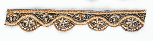 Mehndi Style Handcrafted Floral Indian Trim with Beads - Target Trim