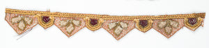 Handcrafted Indian Floral Trim with Straw Beads - Target Trim