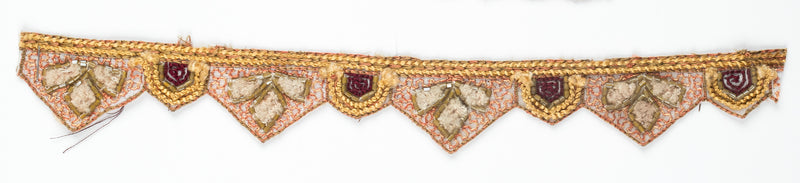 Handcrafted Indian Floral Trim with Straw Beads - Target Trim