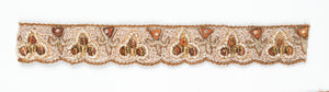 Fleur de lis and Spade Shape Handcrafted Indian Trim