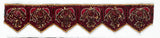 Beautiful Pentagon Shape Beaded Handmade Indian Trim - Target Trim