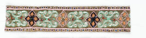 Floral Shaped Handcrafted Indian Trim with Straw Beaded Petals - Target Trim