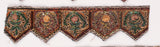 Beautiful Pentagon Shape Beaded Handmade Indian Trim - Target Trim