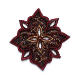 Handmade Beaded Indian Floral Patch/Applique Design 3 - Target Trim