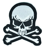 Embroidered Skull Patch 3" x 2.50" | Skull Patch Applique - Target Trim
