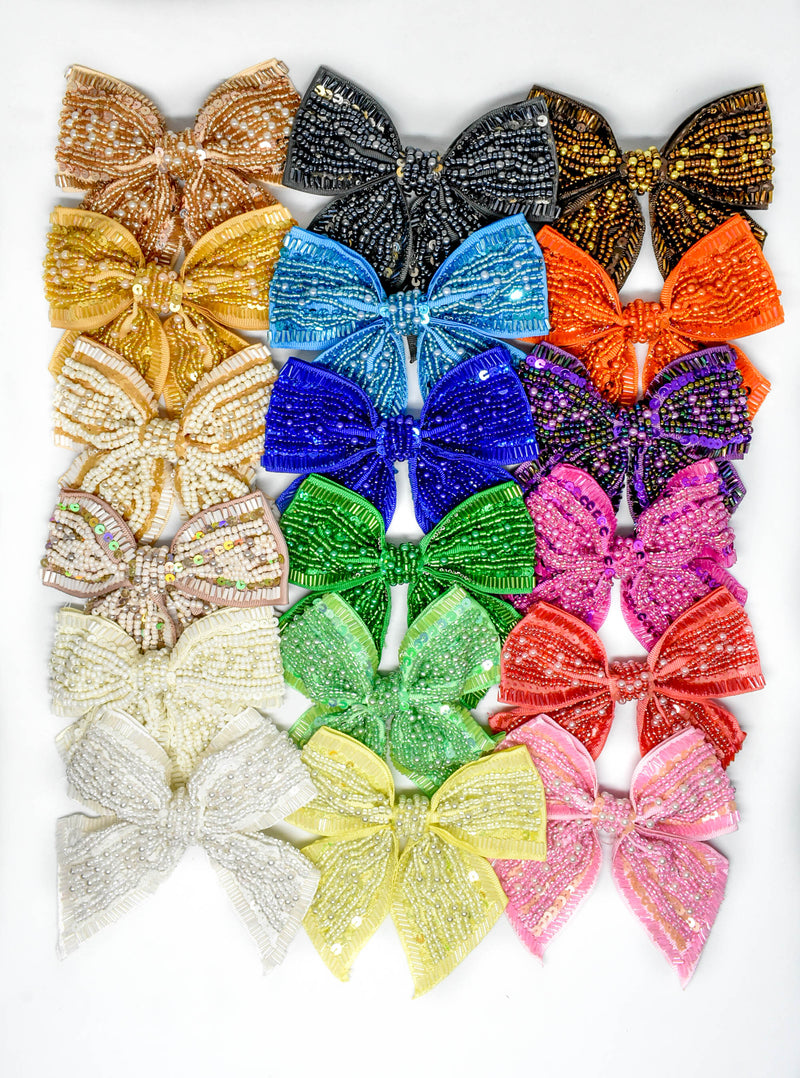 Sequins and Bugle Beaded Bow Ties  - Target Trim