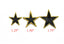 Embroidered Star Applique- Iron-on Star Patch - 2