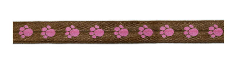 5/8" Paw Print Fold-Over Elastic - Target Trim