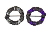 Floral Rhinestone Ribbon Slider 3"- 1 Piece