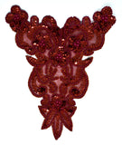 Sequins and Beaded Applique (11 Colors Avail.) 7.50" x 9.50" - 1 Piece