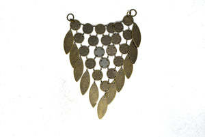 Dangling Bronze Leaf Connector - Target Trim