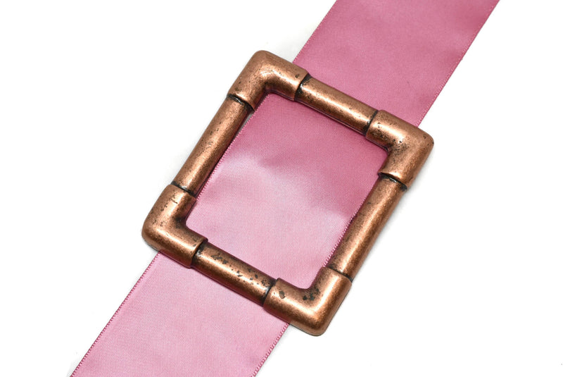 Antique Ribbon Slider Buckle 3.25" x 2.90" - Slider | Buckle