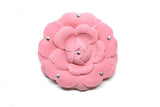 Pink Rose Pin with Rhinestone - Target Trim