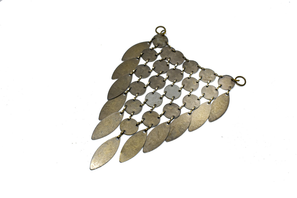 Dangling Bronze Leaf Connector - Target Trim