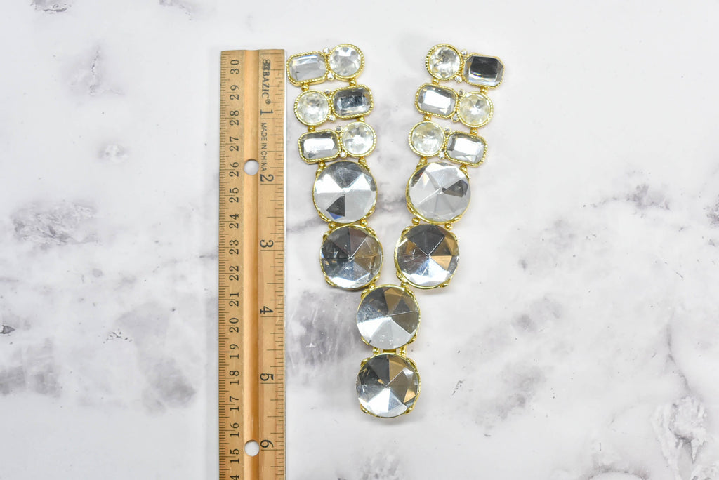 Shiny Gemstone Applique (2 Piece)