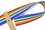 Rainbow Jacquard Woven Elastic- Stretchy Rainbow Trim 2" - 1 Yard