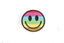 Embroidered Rainbow Smiley Face Iron-On Patch 2