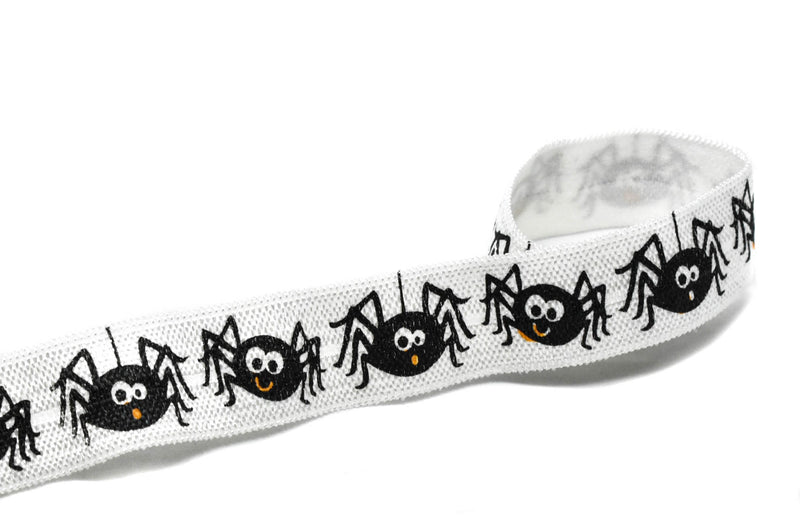 Spider Print Fold-Over Elastic 0.63" - 1 Yard