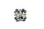 Clover Hearts Rhinestone Brooch 1'' - 1 Piece