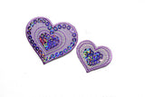 Sequins Heart and Star Patch Applique 1.75" or 2.50" | Shapes Patch Applique - Target Trim