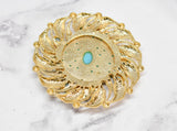 Gold w/Turquoise Pearl Buckle