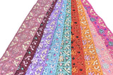 Assorted Colorful Embroidered Indian Trim 1.25" | Indian Trim | Trim