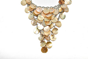 Aurora Borealis Shell Necklace 6.50" x 5" | Shell Necklace | Fashion Necklace | Necklace