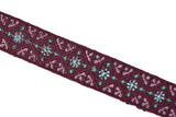Assorted Colorful Embroidered Indian Trim 1.25" | Indian Trim | Trim