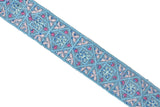 Assorted Colorful Embroidered Indian Trim 1.25" | Indian Trim | Trim