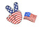 Patriotic Iron-On Applique Patches | American Flag Peace Sign Patch | Peace Sign Patch | American Flag Patch Applique | Sequin American Flag Patch Applique