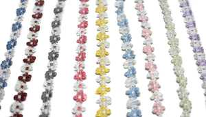 Two-Tone Floral Braided Gimp Trim 5/8" - by the yard