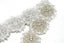 Rhinestone and Beaded Flower Trim 1.50