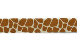 Giraffe Print Fold-Over Elastic 0.63" - 1 Yard