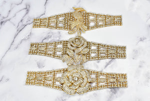 Gorgeous Gold w/Rhinestone Buckles