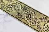 Paisley Handcrafted Indian Trim | Paisley Sequins Trim | Embroidered Paisley Trim | Embroidered Trim | Paisley Pattern | 2.50" Indian Trim