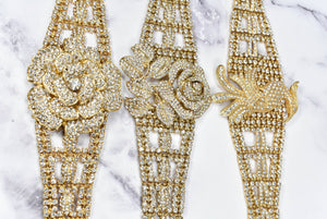 Gorgeous Gold w/Rhinestone Buckles