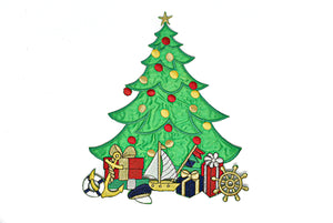 Christmas Tree Iron-On Applique 8.25" x 7.25" | Christmas Tree Patch | Target Trim