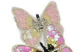 Sequins Rhinestone Butterfly Applique 4.50" x 4.50" | Sequins Butterfly Patch Applique - Target Trim