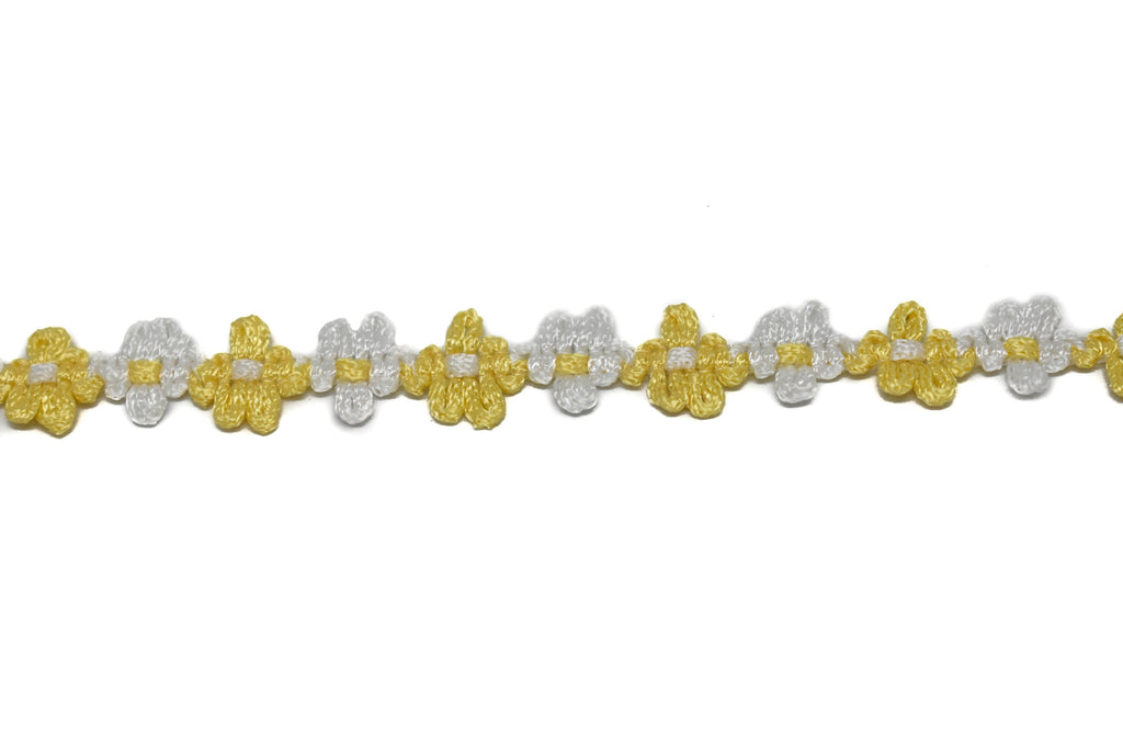 Two-Tone Floral Braided Gimp Trim 5/8" - by the yard