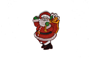Santa Claus Embroidered Iron-On Patch Applique 2.50" x 4" - Target Trim