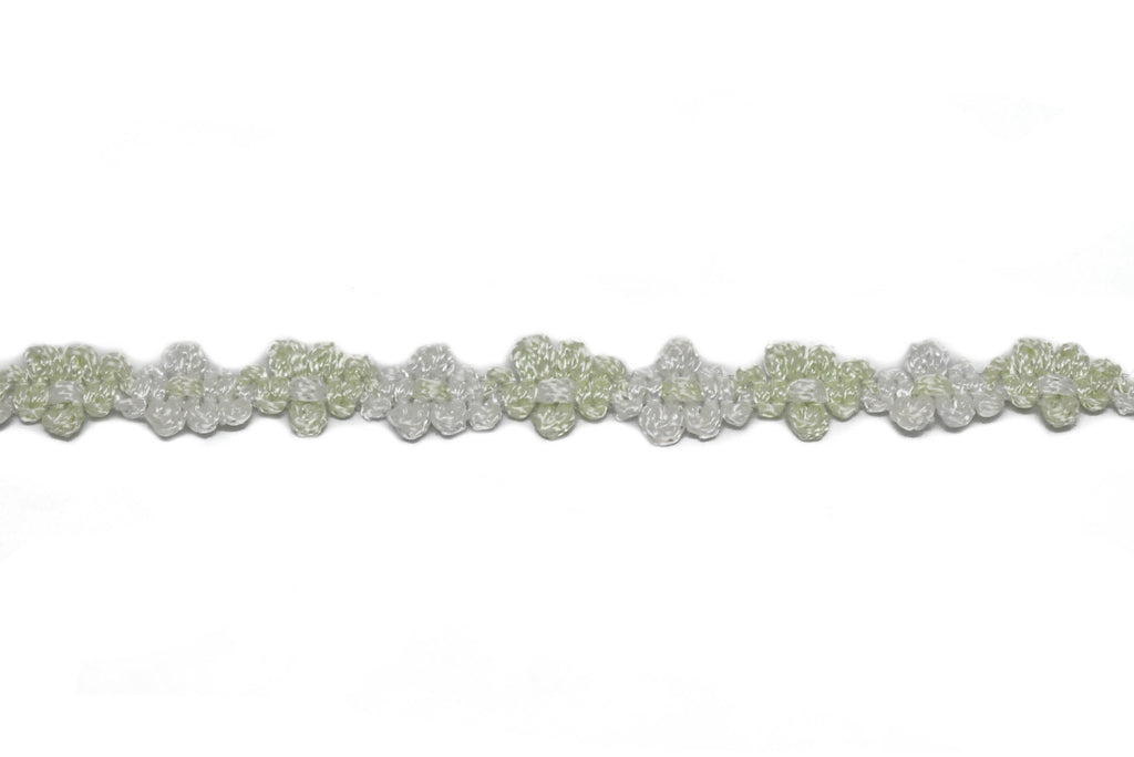 Two-Tone Floral Braided Gimp Trim 5/8" - by the yard