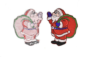 Santa Claus Waving Iron-On Patch 2.50" x 3.50" - Target Trim