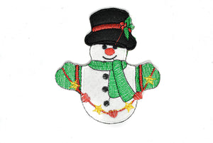 Christmas Snowman Iron on Applique- Ugly Christmas Sweater Applique | Snowman Patch | Snowman Applique - Target Trim