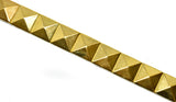 Gold Studded Iron-On Trim 0.75" - 1 Yard